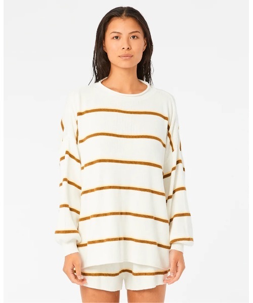 【セール】【RIPCURL（リップカール）】レディースボーダーセーター PREMIUM KNIT SWEATER（ニット/セーター）｜RIP CURL（リップカール）