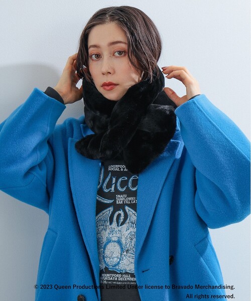 Ray BEAMS（レイビームス）の「Ray BEAMS / フェイクファー ティペット（マフラー・レディース・ブラック/ブルー/その他/ベージュ・ONE SIZE）」の6枚目の写真