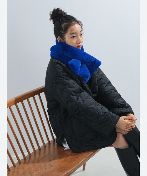 Ray BEAMS（レイビームス）の「Ray BEAMS / フェイクファー ティペット（マフラー・レディース・ブラック/ブルー/その他/ベージュ・ONE SIZE）」の8枚目の写真