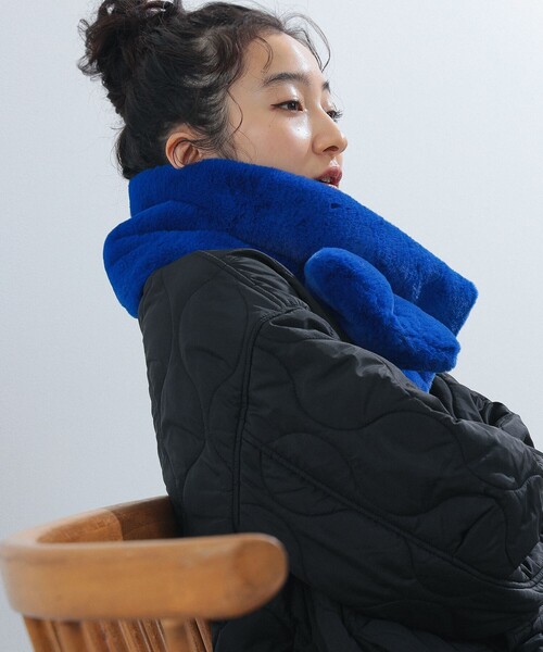 Ray BEAMS（レイビームス）の「Ray BEAMS / フェイクファー ティペット（マフラー・レディース・ブラック/ブルー/その他/ベージュ・ONE SIZE）」の9枚目の写真