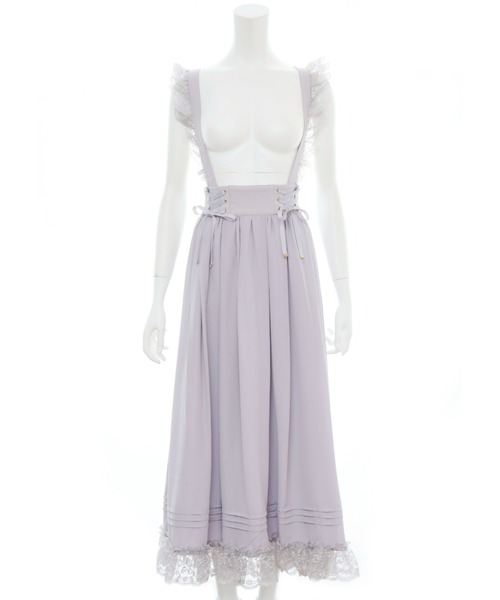 Secret Honey（シークレットハニー）の「レースアップコルセットロングスカート（スカート・レディース・ブラック/ピンク/グレー・MEDIUM）」の8枚目の写真