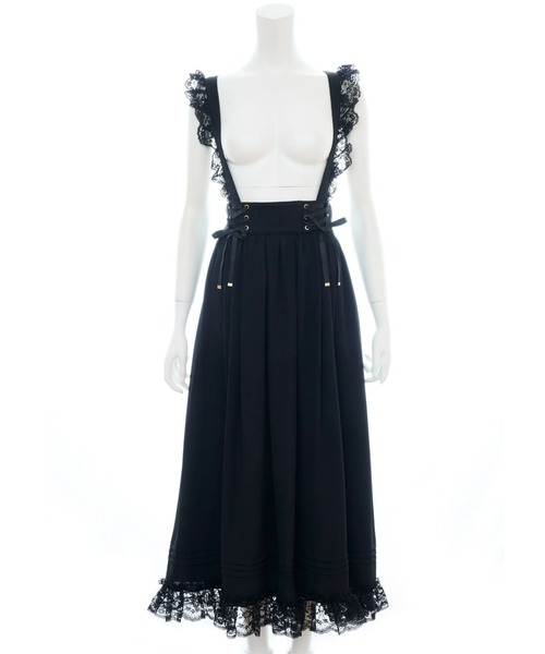 Secret Honey（シークレットハニー）の「レースアップコルセットロングスカート（スカート・レディース・ブラック/ピンク/グレー・MEDIUM）」の12枚目の写真