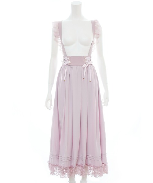 Secret Honey（シークレットハニー）の「レースアップコルセットロングスカート（スカート・レディース・ブラック/ピンク/グレー・MEDIUM）」の10枚目の写真