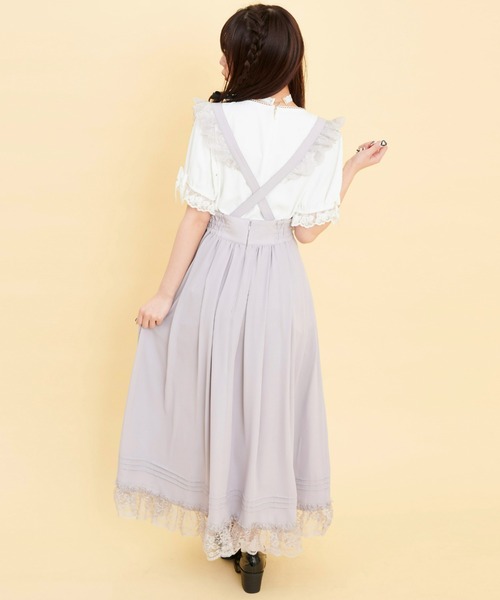 Secret Honey（シークレットハニー）の「レースアップコルセットロングスカート（スカート・レディース・ブラック/ピンク/グレー・MEDIUM）」の11枚目の写真