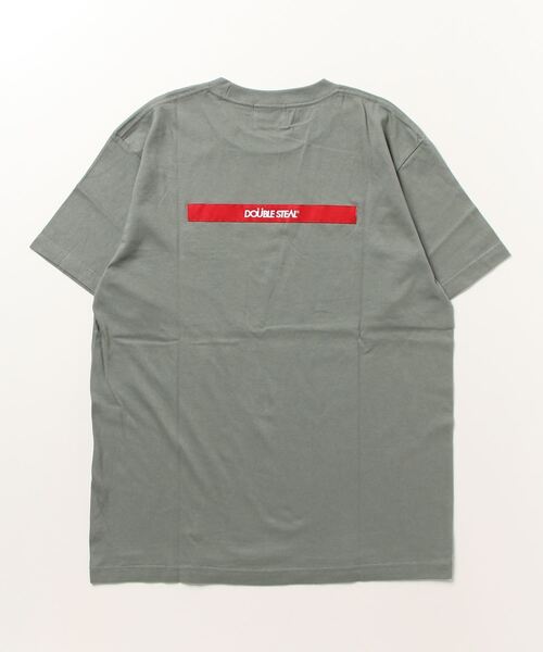 DOUBLE STEAL(ダブルスティール)の「タギング刺繍 Tシャツ(Tシャツ/カットソー・メンズ・ブラック/ライトブルー/モスグリーン/ホワイト・MEDIUM/LARGE/X-LARGE)」の22枚目の写真