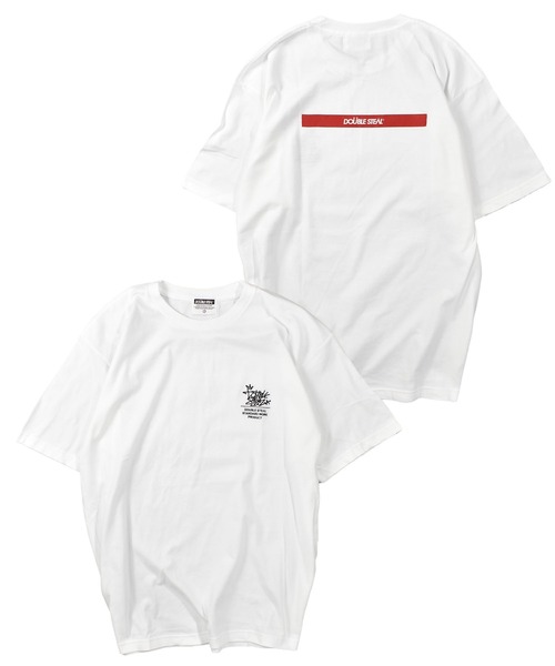 DOUBLE STEAL(ダブルスティール)の「タギング刺繍 Tシャツ(Tシャツ/カットソー・メンズ・ブラック/ライトブルー/モスグリーン/ホワイト・MEDIUM/LARGE/X-LARGE)」の2枚目の写真