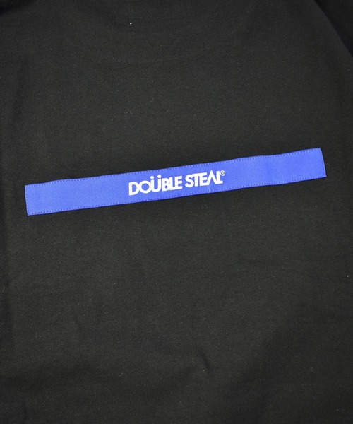 DOUBLE STEAL(ダブルスティール)の「タギング刺繍 Tシャツ(Tシャツ/カットソー・メンズ・ブラック/ライトブルー/モスグリーン/ホワイト・MEDIUM/LARGE/X-LARGE)」の7枚目の写真