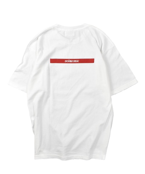 DOUBLE STEAL(ダブルスティール)の「タギング刺繍 Tシャツ(Tシャツ/カットソー・メンズ・ブラック/ライトブルー/モスグリーン/ホワイト・MEDIUM/LARGE/X-LARGE)」の12枚目の写真