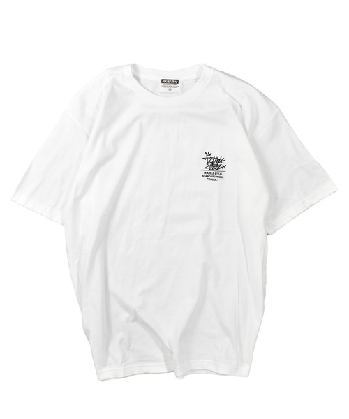 DOUBLE STEAL(ダブルスティール)の「タギング刺繍 Tシャツ(Tシャツ/カットソー・メンズ・ブラック/ライトブルー/モスグリーン/ホワイト・MEDIUM/LARGE/X-LARGE)」の14枚目の写真