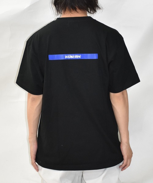 DOUBLE STEAL(ダブルスティール)の「タギング刺繍 Tシャツ(Tシャツ/カットソー・メンズ・ブラック/ライトブルー/モスグリーン/ホワイト・MEDIUM/LARGE/X-LARGE)」の15枚目の写真