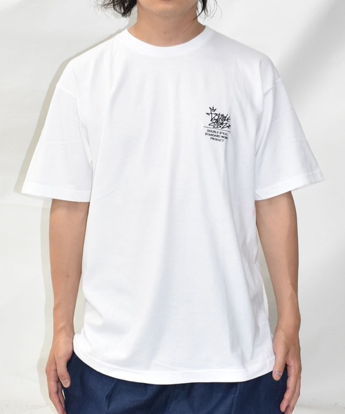 DOUBLE STEAL(ダブルスティール)の「タギング刺繍 Tシャツ(Tシャツ/カットソー・メンズ・ブラック/ライトブルー/モスグリーン/ホワイト・MEDIUM/LARGE/X-LARGE)」の18枚目の写真