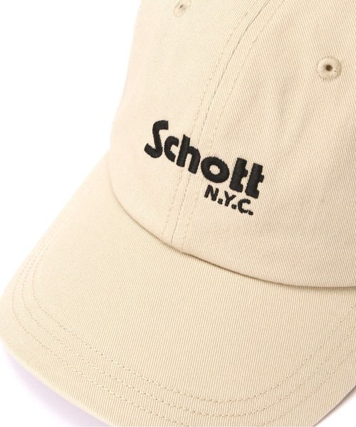 schott（ショット）の「Schott/ショット/TWILL CAP/ツイルキャップ（キャップ・メンズ・ベージュ/ブラック/ブラック系その他・F）」の10枚目の写真