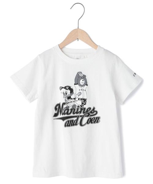 Coen コーエン の Coen Kids 店舗限定 コラボアイテム Coen 千葉ロッテマリーンズ スペシャルプリントキャラtシャツ15 1 140cm Tシャツ カットソー Wear