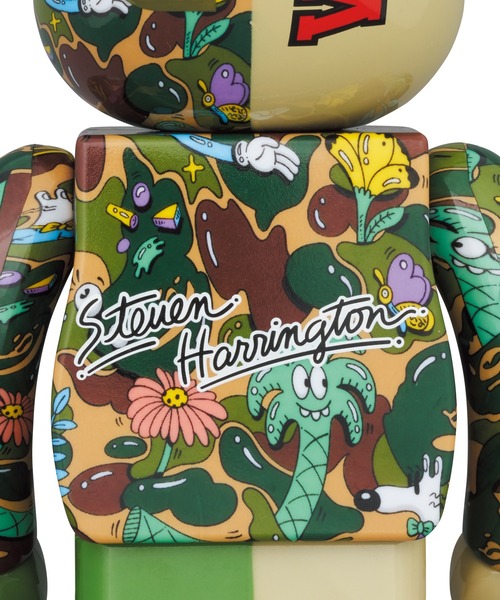 BE@RBRICK Steven BAPE ベアブリック GREEN Steven Harrington X BAPE(R) SHARK GREEN