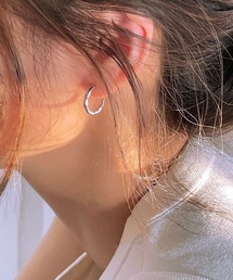 【E.M.A.N.O.N】ウェーブリングミニフープピアス/ペア(RO)