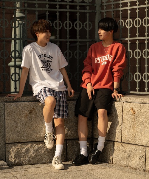 Russell Athletic(ラッセルアスレティック)の「【RYUKOKU UNIVERSITY】カレッジロゴTシャツA(Tシャツ/カットソー・メンズ・ホワイト/レッド・XL/S/M/L)」の8枚目の写真