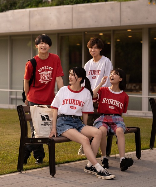 Russell Athletic(ラッセルアスレティック)の「【RYUKOKU UNIVERSITY】カレッジロゴTシャツA(Tシャツ/カットソー・メンズ・ホワイト/レッド・XL/S/M/L)」の9枚目の写真