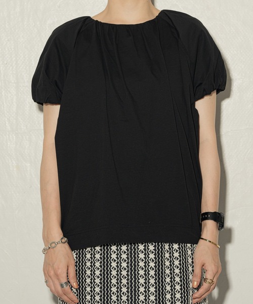 ottilie(オティーリエ)の「toricot toricot ギャザーフレンチプルオーバー ★(Tシャツ/カットソー・レディース・ブルー/ピンク/オフホワイト/チャコール/グリーン/ブラック・FREE)」の21枚目の写真
