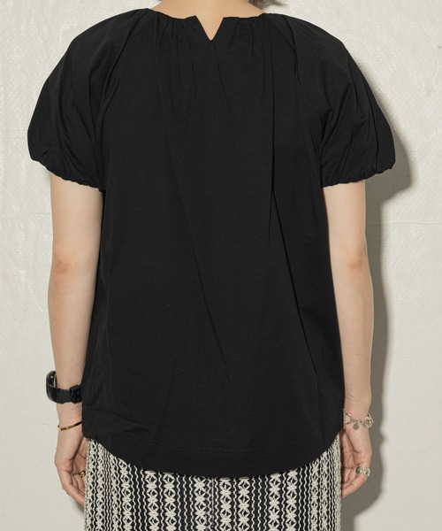 ottilie(オティーリエ)の「toricot toricot ギャザーフレンチプルオーバー ★(Tシャツ/カットソー・レディース・ブルー/ピンク/オフホワイト/チャコール/グリーン/ブラック・FREE)」の19枚目の写真