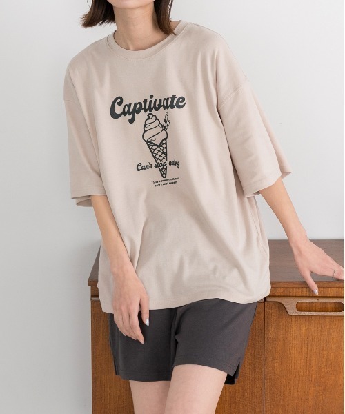 ad thie(アドティエ)の「ルームウエア セットアップ(SS)(ルームウェア/パジャマ・レディース・チャコールグレー×ブラック/オフホワイト/アイボリー系/ベージュ系/ピンク/杢グレー/ピンク系/チャコール/ブラック/ブラウン/チャコールグレー/アイボリー系2/グレー系2/ベージュ系2/ピンク系2/ブラック×ブラック/グレー系その他・FREE/LL)」の12枚目の写真