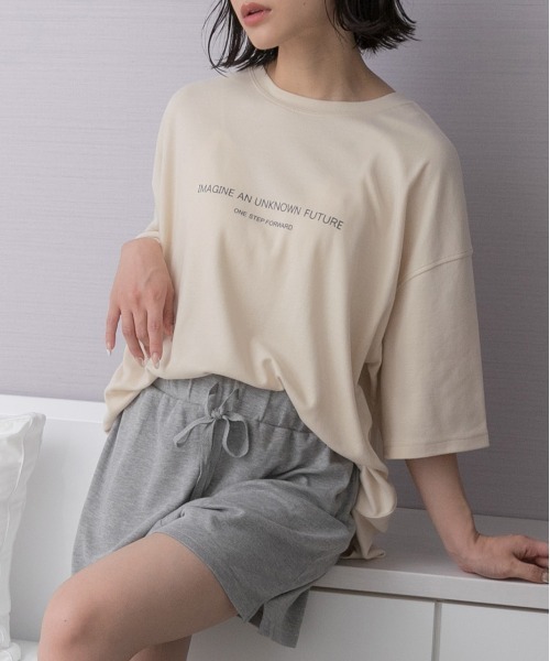 ad thie(アドティエ)の「ルームウエア セットアップ(SS)(ルームウェア/パジャマ・レディース・チャコールグレー×ブラック/オフホワイト/アイボリー系/ベージュ系/ピンク/杢グレー/ピンク系/チャコール/ブラック/ブラウン/チャコールグレー/アイボリー系2/グレー系2/ベージュ系2/ピンク系2/ブラック×ブラック/グレー系その他・FREE/LL)」の13枚目の写真