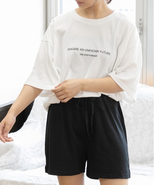 ad thie(アドティエ)の「ルームウエア セットアップ(SS)(ルームウェア/パジャマ・レディース・チャコールグレー×ブラック/オフホワイト/アイボリー系/ベージュ系/ピンク/杢グレー/ピンク系/チャコール/ブラック/ブラウン/チャコールグレー/アイボリー系2/グレー系2/ベージュ系2/ピンク系2/ブラック×ブラック/グレー系その他・FREE/LL)」の1枚目の写真