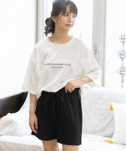 ad thie(アドティエ)の「ルームウエア セットアップ(SS)(ルームウェア/パジャマ・レディース・チャコールグレー×ブラック/オフホワイト/アイボリー系/ベージュ系/ピンク/杢グレー/ピンク系/チャコール/ブラック/ブラウン/チャコールグレー/アイボリー系2/グレー系2/ベージュ系2/ピンク系2/ブラック×ブラック/グレー系その他・FREE/LL)」の21枚目の写真