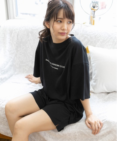 ad thie(アドティエ)の「ルームウエア セットアップ(SS)(ルームウェア/パジャマ・レディース・チャコールグレー×ブラック/オフホワイト/アイボリー系/ベージュ系/ピンク/杢グレー/ピンク系/チャコール/ブラック/ブラウン/チャコールグレー/アイボリー系2/グレー系2/ベージュ系2/ピンク系2/ブラック×ブラック/グレー系その他・FREE/LL)」の22枚目の写真