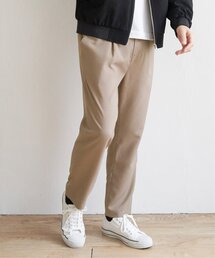 【セットアップ対応】イージーケアリネンライクアンクルパンツ