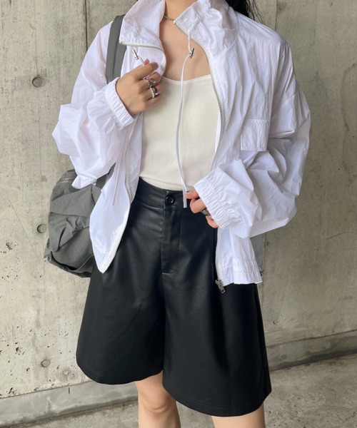 CLEA(クレア)の「PUタックハーフパンツ(その他パンツ・レディース・ブラック/ベージュ/オリーブ・M/L)」の14枚目の写真