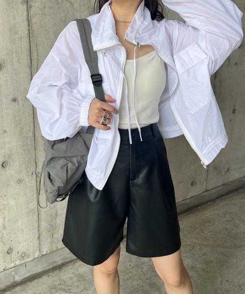 CLEA(クレア)の「PUタックハーフパンツ(その他パンツ・レディース・ブラック/ベージュ/オリーブ・M/L)」の15枚目の写真