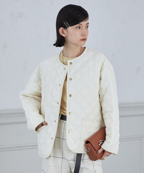 NOLLEY’S(ノーリーズ)の「◇【WEB限定】【TRADITIONAL WEATHERWEAR】NEW FENWICKノーリーズ別注(ブルゾン・レディース・ブラック/オフホワイト/ネイビー・30/32)」の5枚目の写真