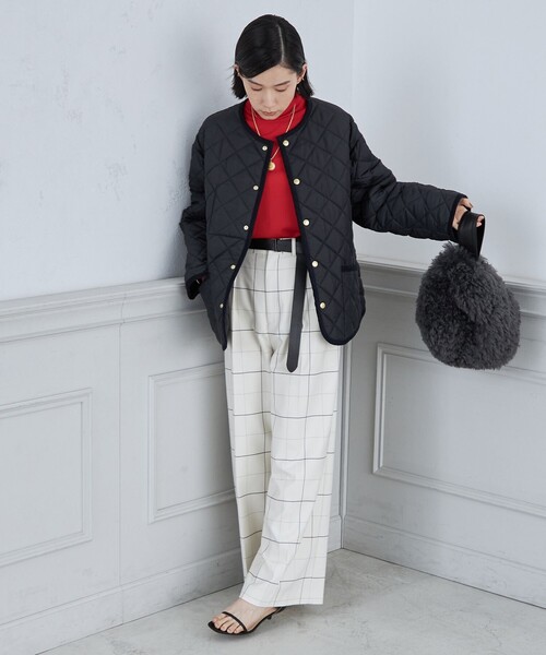 NOLLEY’S(ノーリーズ)の「◇【WEB限定】【TRADITIONAL WEATHERWEAR】NEW FENWICKノーリーズ別注(ブルゾン・レディース・ブラック/オフホワイト/ネイビー・30/32)」の20枚目の写真