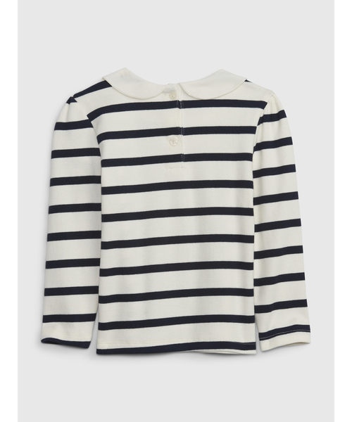 GAP(ギャップ)の「ラウンドカラーtシャツ (幼児)(Tシャツ/カットソー・キッズ・アイボリー/ホワイト×ブラック/ホワイト系その他/ネイビー/ピンク/グレー・18-24M/4 YRS/12-18M/2 YRS/3 YRS/5 YRS)」の7枚目の写真