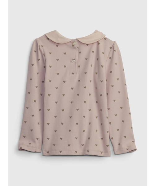 GAP(ギャップ)の「ラウンドカラーtシャツ (幼児)(Tシャツ/カットソー・キッズ・アイボリー/ホワイト×ブラック/ホワイト系その他/ネイビー/ピンク/グレー・18-24M/4 YRS/12-18M/2 YRS/3 YRS/5 YRS)」の8枚目の写真