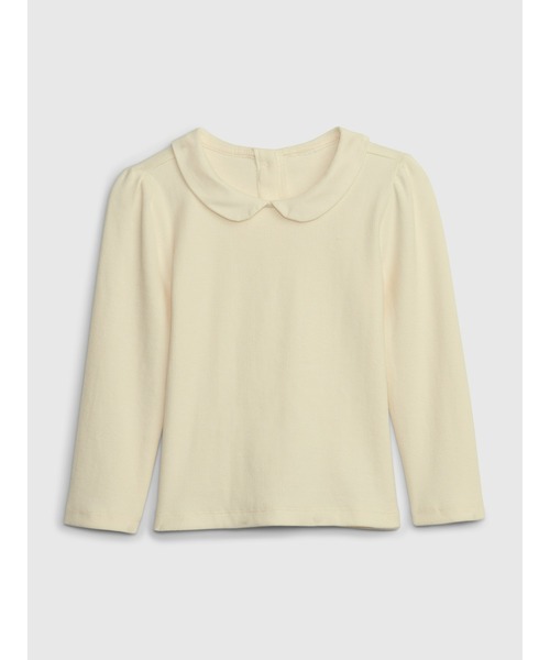 GAP(ギャップ)の「ラウンドカラーtシャツ (幼児)(Tシャツ/カットソー・キッズ・アイボリー/ホワイト×ブラック/ホワイト系その他/ネイビー/ピンク/グレー・18-24M/4 YRS/12-18M/2 YRS/3 YRS/5 YRS)」の3枚目の写真