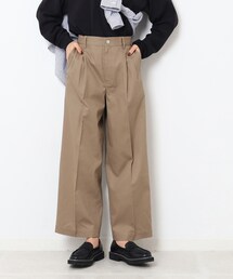 SHOO・LA・RUE | ウエストをすっきり見せてくれる　チノワイドパンツ(その他パンツ)