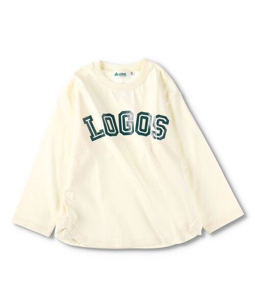 LOGOS（ロゴス）の「【LOGOS/ロゴス】 branshes限定：長袖Tシャツ_ロンT（Tシャツ/カットソー・キッズ・アイボリー/ネイビー・100/110/150/90/120/140/130）」の8枚目の写真