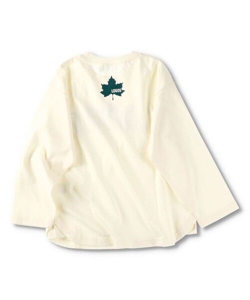 LOGOS（ロゴス）の「【LOGOS/ロゴス】 branshes限定：長袖Tシャツ_ロンT（Tシャツ/カットソー・キッズ・アイボリー/ネイビー・100/110/150/90/120/140/130）」の9枚目の写真
