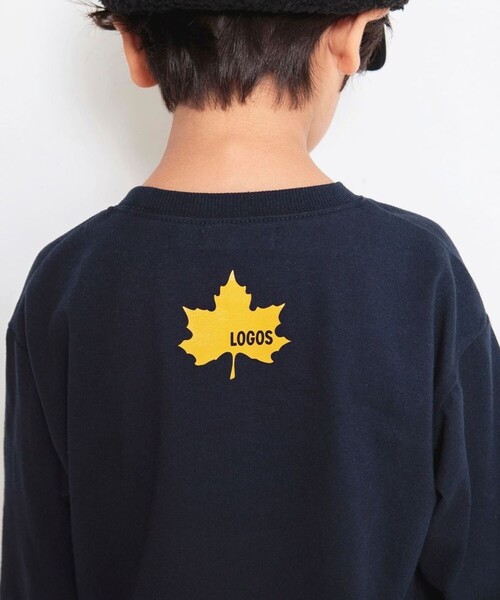 LOGOS（ロゴス）の「【LOGOS/ロゴス】 branshes限定：長袖Tシャツ_ロンT（Tシャツ/カットソー・キッズ・アイボリー/ネイビー・100/110/150/90/120/140/130）」の19枚目の写真