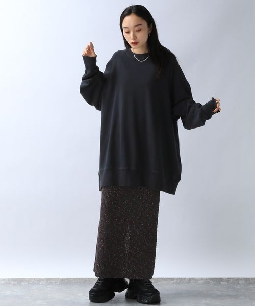 JEANASIS（ジーナシス）の「カラーネップナロースカート/980541（スカート・レディース・マルチ/ブルー系その他/ゴールド系その他・FREE）」の17枚目の写真