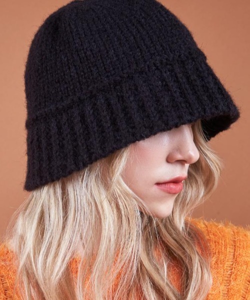 VARZAR（バザール）の「VARZAR(バザール)/Monogram Label Wool Knit Bucket Hat/モノグラム ラベル ウール ニット バケットハット（ハット・レディース・ベージュ/グレー/ブラック/モカ・FREE）」の12枚目の写真