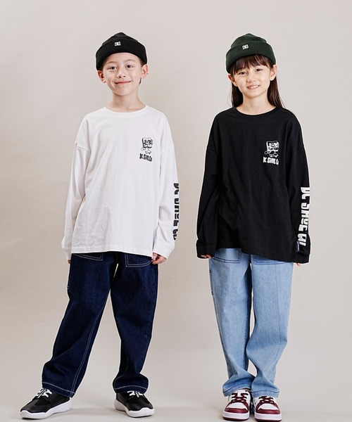 DC(ディーシー)の「DC/ディーシー 23 KD PLAYTIME LS23 キッズ プレイタイム ロングスリーブ ロングTシャツ ロンT スケートボード 親子コーデ YLT234541(Tシャツ/カットソー・キッズ・ブラック/ホワイト・100cm/150cm/160cm/130cm/140cm/120cm/110cm)」の15枚目の写真