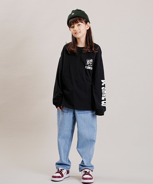 DC(ディーシー)の「DC/ディーシー 23 KD PLAYTIME LS23 キッズ プレイタイム ロングスリーブ ロングTシャツ ロンT スケートボード 親子コーデ YLT234541(Tシャツ/カットソー・キッズ・ブラック/ホワイト・100cm/150cm/160cm/130cm/140cm/120cm/110cm)」の10枚目の写真