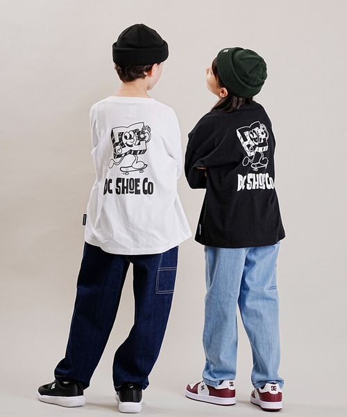 DC(ディーシー)の「DC/ディーシー 23 KD PLAYTIME LS23 キッズ プレイタイム ロングスリーブ ロングTシャツ ロンT スケートボード 親子コーデ YLT234541(Tシャツ/カットソー・キッズ・ブラック/ホワイト・100cm/150cm/160cm/130cm/140cm/120cm/110cm)」の17枚目の写真