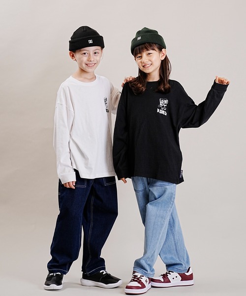 DC(ディーシー)の「DC/ディーシー 23 KD PLAYTIME LS23 キッズ プレイタイム ロングスリーブ ロングTシャツ ロンT スケートボード 親子コーデ YLT234541(Tシャツ/カットソー・キッズ・ブラック/ホワイト・100cm/150cm/160cm/130cm/140cm/120cm/110cm)」の18枚目の写真