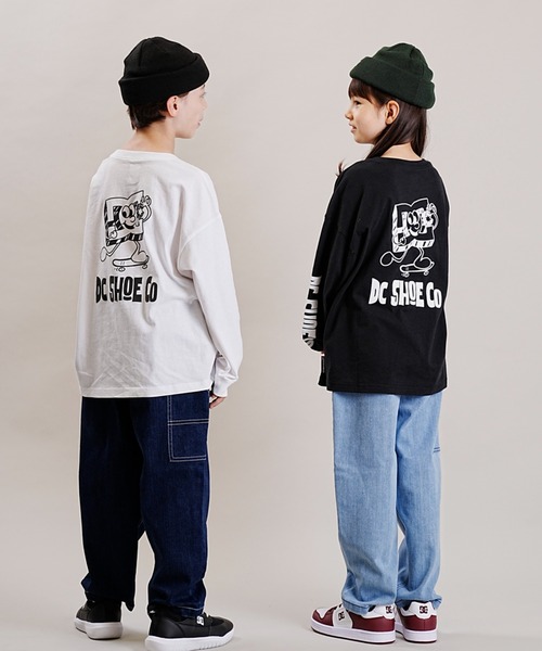 DC(ディーシー)の「DC/ディーシー 23 KD PLAYTIME LS23 キッズ プレイタイム ロングスリーブ ロングTシャツ ロンT スケートボード 親子コーデ YLT234541(Tシャツ/カットソー・キッズ・ブラック/ホワイト・100cm/150cm/160cm/130cm/140cm/120cm/110cm)」の19枚目の写真