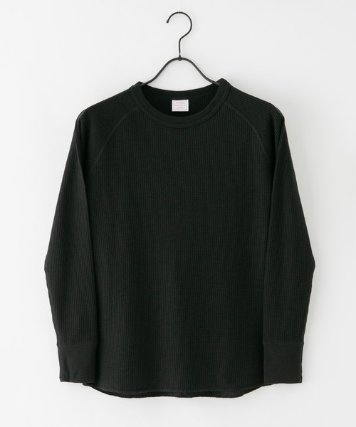 JEMORGAN（ジェーイーモーガン）の「【JE.MORGAN/ジェイイーモーガン】ワッフル　ラグラン　クルーネックロンT（Tシャツ/カットソー・レディース・ブラック/アイボリー/ホワイト/杢グレー/ネイビー・FREE）」の10枚目の写真