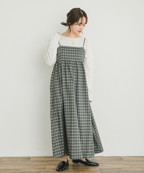 【即購入○】エムミーエメ　アーバンチェックキャミワンピース ITEMS URBANRESEARCH（アイテムズ アーバンリサーチ）の