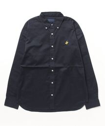 【BEVERLY HILLS POLO CLUB/ビバリーヒルズポロクラブ 】ワンポイントロゴ刺繍　ボタンダウン　シャツ 無地　デニム　ストライプ　チェック